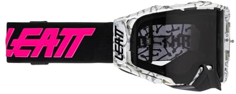 Leatt Motocross Brille Velocity 6.5 Klar, Knochen - Schwarz Pink, 2120