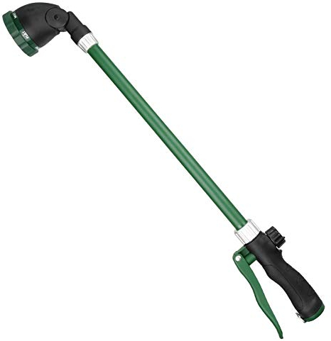 FLORIAX 61 cm Bewässerungsstab mit drehbarem Kopf mit Durchflusskontrolle, kein Zusammenbau erforderlich