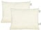 beties „PublikPrall“ Federkissen 2er Set (echte Federn) vielfältige Größenauswahl, waschbar traditionell gefertigt Farbe Creme (ca. 50x60 cm (100% Mehrfüllung) 2er Set)