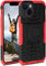 ONEFLOW Tank Case für Apple iPhone 13 mini Hülle Outdoor, stabile Panzerhülle mit Kamera und Display Schutz, sichere Handyhülle, TPU Handy Schutzhülle mit Ständer, Rot Schwarz
