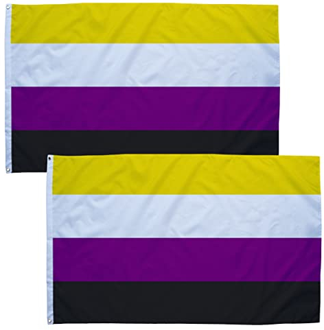 Xunny 9 x 152 cm große, nicht-binäre Flagge