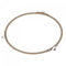 sourcing map Soporte de Plato Giratorio de Vidrio para Horno Microondas, Accesorios para Microondas, Soporte de Rodillo, Marrón 220mm x 210mm