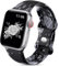 Upeak Floreale Double Face Compatibile con Cinturino Apple Watch 40mm 41mm 38mm 42mm(Series 10), Cinturini per Serie iWatch 10/9/8/7/6/5/4/3/2/1/SE, 38/40/41/42mm(Series 10)-S/M, Fiore Grigio
