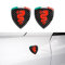 2PCS Universal Aufkleber Emblem Kompatibel mit Alfa Romeo 147 GT Brera 155 156 159 166 Giulia Mito Giulietta Spider