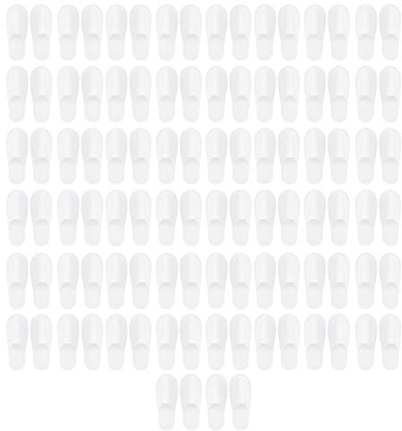 Fauitay Pantofole per Ospiti, 50 Paia, Unisex Antiscivolo USA e Getta, Pantofole per Hotel e Viaggi, Tessuto Non Tessuto da 3 mm, Peluche Spazzolato da 3 mm