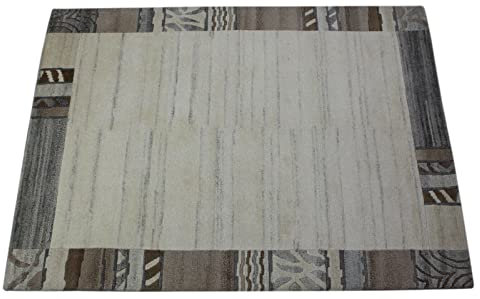 Nepal Teppich Handgeknüpft Compatible with Braun Grau 100% Wolle Orientteppich 163x223 cm N6