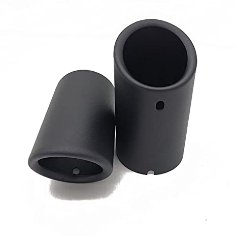 Auspuff Blende Endrohr Für Audi Für A4 Für B8 Für A3 Für 8V Für 8P Für A1 Für Q5 Für A5 Für Passat B7 Für CC Auto Auspuff Schalldämpfer Spitze Abdeckung (Größe : 2pcs Matte Black)