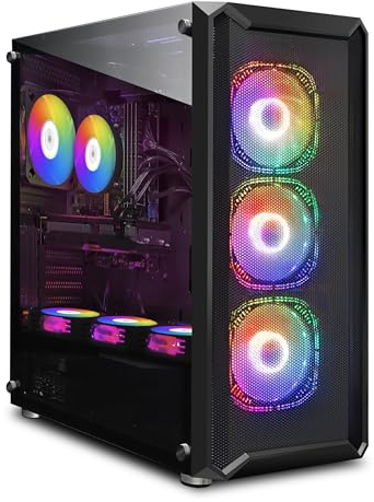 STGsivir ,PC Gaming,Ordenador de sobremesa Core i7 up to 3.9GHz,GeForce RTX 3060 12GB GDDR6,32GB RAM,1T SSD,WiFi,BT 5.0,7 Fans,Windows 10 H64