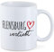 Huuraa Tasse Flensburg verliebt Geschenk 330ml Weiß Flensburg Präsent