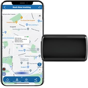 4G GPS Tracker mit bis zu 20 Tage Akkulaufzeit (Standby bis zu 40 Tage) - Live Ortung Peilsender für Auto, Personen - GPS Tracker für Autos, Motorräder, Fahrräder, einfache App Steuerung und Ortung