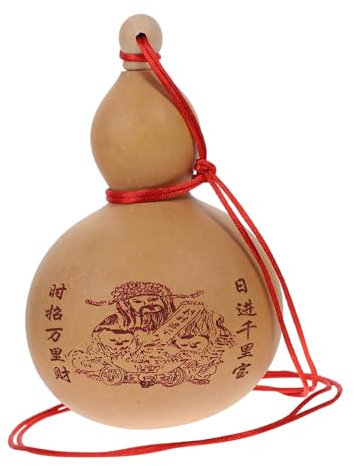 Alipis Natural Gourd Pot for Wine Lover Large Capacity Carved Gourd Wooden Stopper for Kitchen or Outdoor Use