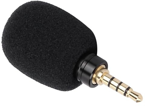 Microfono, Mini Microfono Capacitivo EY-630A, per Tablet con Fotocamera con Penna di Registrazione per Telefono Cellulare (Spina mono diretta 3,5 quadripolare)