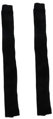 RORPOIR 2piezas Fundas Para Manijas De Electrodomésticos Juego De Diseño Color Cubiertas Para Manijas De Refrigerador y Cocina Lavables y Reutilizables Negro