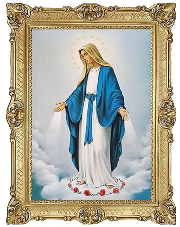 Heilige Maria Lourdes Gemälde Madonna Maria Bild Rahmen Jungfrau Maria Bilder Jesus Mutter Katholische spirituelle Bilder