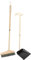GRADENEVE 1set Broom and Dustpan with Long Handle Cleaning Supplies for Home Office and Outdoor Use Ergonomic Design for Easy Handling and Convenient Storage