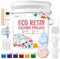 Polvere di Ceramica Bianca - 1.4kg Kit di Polveri in Resina in Ceramica, Indurimento Rapido, Facile da Demolire - Polvere di Gesso per Sculture, Inodore e Liscio per Artigianato per la Casa