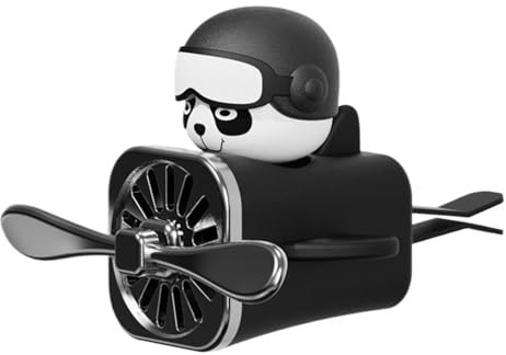 Panda Pilot Auto Lufterfrischer, Auto Lufterfrischer Auto Vent Lufterfrischer mit 1 Stück Dufttablette, Neuheit Auto , Autozubehör für Familie, Freunde