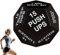 Übungswürfel für Fitness, 12-seitiger Workout-Würfel, 12 x 10 cm, lustiges Trainingsspiel, tragbarer Yoga- und Cardio-Begleiter (langlebig) für Stretching, Krafttraining, Sport, -Fitnessstudio