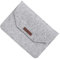 Veemoon Women Laptop Tote Bags Padded Laptop Pouch Felt Bag Tablet Case Pocket Notebook Handbag Computer Light Grey