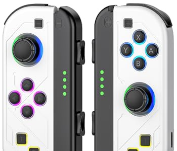 Gamrombo Wireless Controller für Switch/OLED/Lite, mit Turbo, Wake-up, RGB-LED, Dual Vibration, 6-Axis Gyro, Motion Control, Ersatz für Switch Kabellose Controller