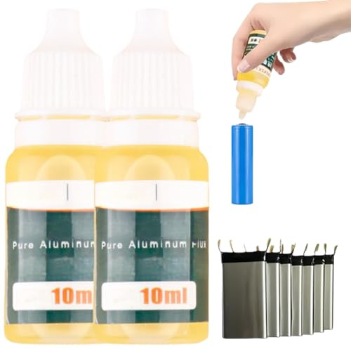 2PCS Soldering Flux Liquid & Paste,Silver Solder and Plumbing Solder Flux Pen,Complete Soldering Kit with Solder Wire with Flux,Durable Soldering Paste for All Metal Working and Electrical Repair