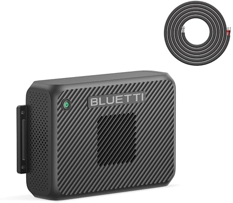 BLUETTI Charger 2, 1200W Alternator & DC-DC Charger, Dual Input (Car + Solar), 13× Faster Car Charging for Portable Power Stations, Emergency Jumpstarter for Road Trips & RVs