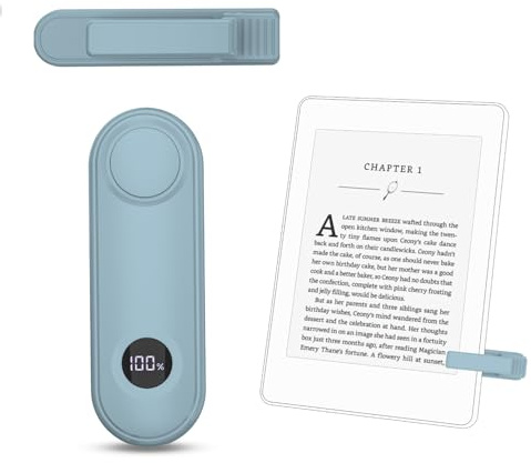RF Fernbedienung Seitenwenden zum Lesen auf Kindle Paperwhite Zubehör | Clicker Page Turner für Oasis Colorsoft iPhone Tablets Comics Lesen Romane, Hellblau