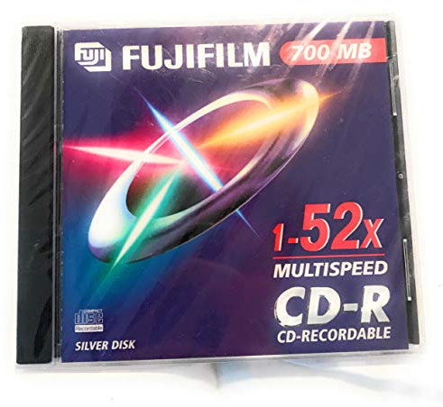 Fuji 65257 Blank CD-R 80 Mins 700Mo 52x Jewel Case