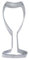 Dress My Cupcake Wine Glass Cookie Cutter, 4-Inch