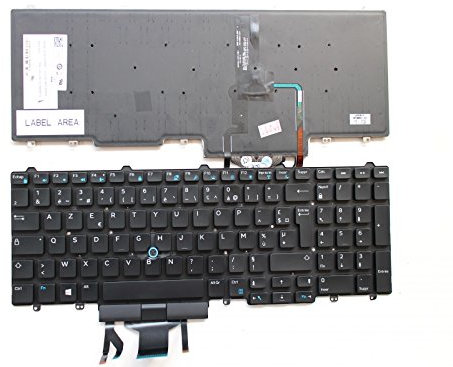 Rétroéclairé AZERTY Français Clavier pour Dell Latitude E5550 0WCKVN