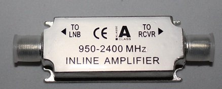 Verstärker Inline Amplifier 20 db bei langen Sat Koax Kabel In-Line