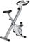 Ultrasport F-Bike Folding Exercise Bike 286 lbs Capacity, Extra Silent with Relax Foam Seat I Exercise Bikes for Home Use, Exercise Bike Foldable, Indoor Bike (white-silver)