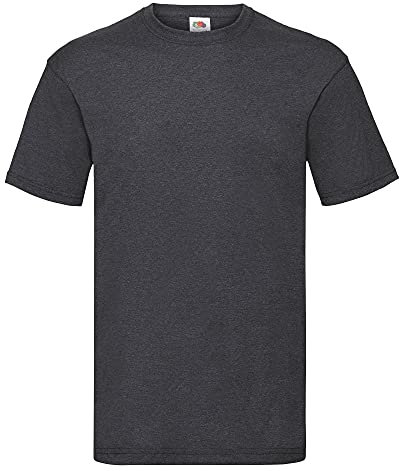 Fruit of the Loom Mens Valueweight Short Sleeve T-Shirt (2XL) (Dark Heather)