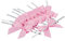 Satinschleifen 5cm x 10 Stück Rosa