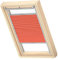Plissee-Vorhang mit maximaler Isolierung für Dachfenster VELUX P10, Orange mit grauer Seitenführung