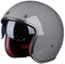 Vintage Jet-Helm · Motorrad-Helm Roller-Helm Scooter-Helm Moped Mofa-Helm Chopper Retro Vespa Vintage Pilot Biker Helmet · ECE 22.05 Zulassung mit Visier Offenem Gesicht Helm C,M=55~56cm