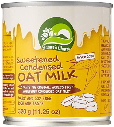 NATURE'S CHARN Bebida de avena espesa y azucarada - Leche condensada vegana - óptimo para café y postres - 1 x 320 g