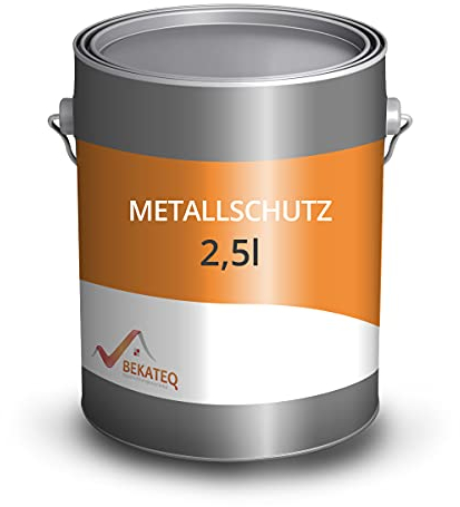 BEKATEQ Metallschutz Grundierung 2,5l Lichtgrau, Rostschutzgrundierung innen aussen, Korrosionsschutz für Metall LS-120
