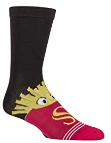 SockShop Lazy Panda Men's and Ladies' Bamboo Fun and Novelty Socks Pack of 1 (Fries, 7-11)
