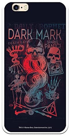Personalaizer Original Schutzhülle kompatibel mit iPhone 6 oder 6S mit Harry Potter Dark Symbols Design