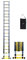Echelle télescopique 5m20 Woerther Grafitek avec barre stabilisatrice - Garantie 5 ans