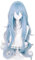 Anime EVA Rei Ayanami Cosplay Perücke Hellblau Halloween Party Perücken für Frauen und Mädchen (Lang)