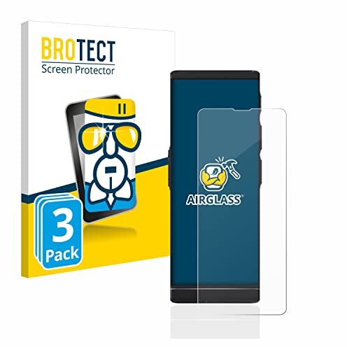 BROTECT Schutzglas für Vasco Translator V4 | 3 Stück Transparenter Displayschutz Made in Germany Schutzfolie Panzer Folie Glas 9H Anti-Fingerprint Einfache Montage Clear