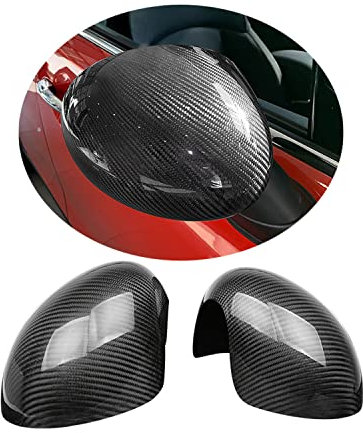 MINI R50 R52 R53 Kohlefaser Muster Spiegelkappen, Autotür Seitenspiegelabdeckungen Für Mini Cooper One/S/JCW Serie R R50 R52 R53 2002–2006(Carbon-Muster)