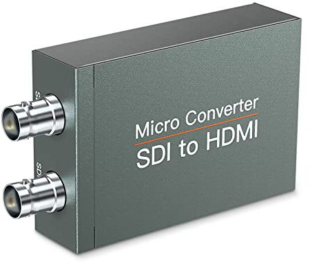 SDI zu HDMI Konverter mit SDI Loop Out, Auto-Formaterkennung für 3G-SDI, HD-SDI, SD-SDI Signal zur Anzeige auf HDMI-Bildschirm