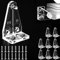 lofrcin 1.4 Inch Fastener Brackets, Plastic Door Blinds Bottom Bracket, Blind Bottom Rail Holding Clips for Horizontal Blinds, Blinds, Windows Doors
