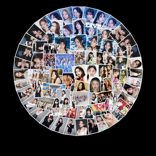 95 Stück Zweimal Aufkleber Vinyl Wasserdicht Album Foto Aufkleber für Laptop Handy Hülle Ladegerät Gepäck Dekoration (Blau)