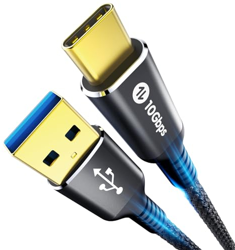 Fannoday Cavo USB C, Cavo Type C 10Gbps Ricarica Rapida Compatibile con iPhone 16/15 Serie, Compatibile con Galaxy S24/S23, Android Auto-0.3M Nero