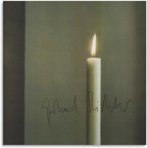 KEYGEM Gerhard Richter Poster《Kerze I》Malerei Gerhard Richter Leinwand Wandkunst Gerhard Richter Drucke für Zuhause Wanddekoration Bild 50x50cmx1 Ohne Rahmen