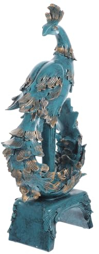 AOKWAWALIY Phoenix-Ornament, Heimdekoration, stehende Phoenix-Statue, zuverlässige Phoenix-Statue, stehend, Phoenix-Skulptur, simulierte Phoenix-Statue, Schreibtischdekoration, Heimdekoration,